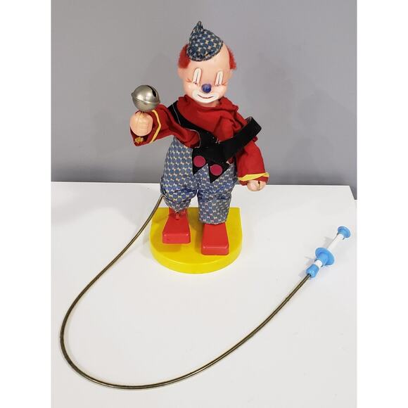 Vintage 1975 Durham Industries Dancing Clown Bell Made in Hong Kong 9" - Picture 1 of 9